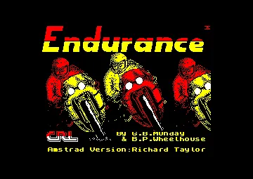 Endurance (UK) (1986) screen shot title